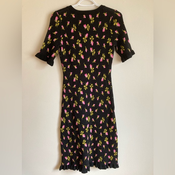 Betsey Johnson Pink Glo Floral Print Dress Women’s XS/S *NWT* - Picture 4 of 7